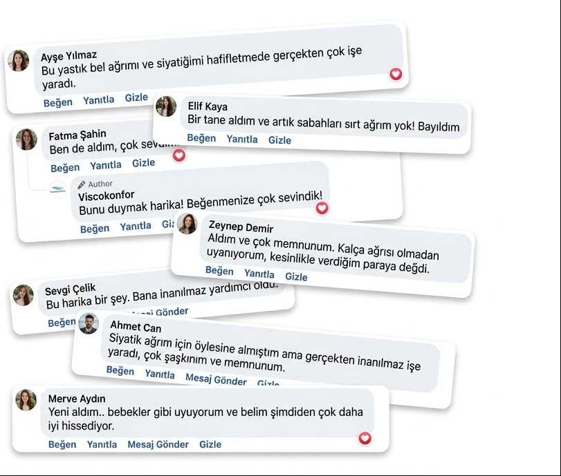 VİSCOKONFOR™ Ortopedik Omurga Hizalama Yastığı