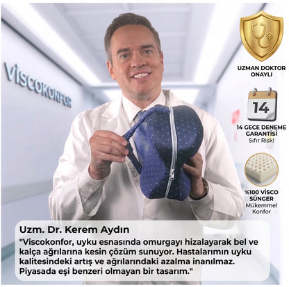 VİSCOKONFOR™ Ortopedik Omurga Hizalama Yastığı
